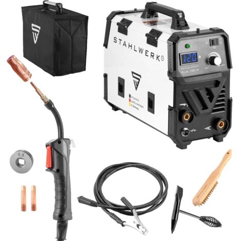 STAHLWERK Fülldraht Set – 1 Kg Draht 0,8 Mm + 2 Düsen Für MIG/MAG Brenner AK15/MB15