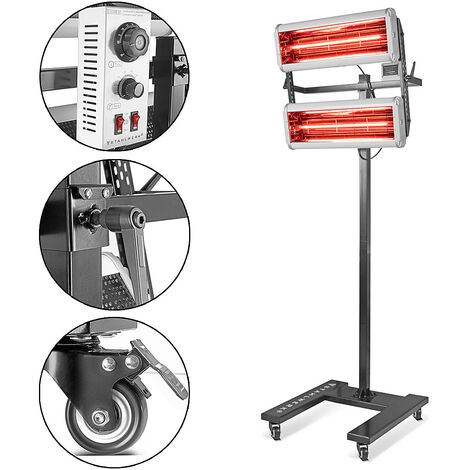 STAHLWERK Infrarot Lacktrockner IL-2400 ST mit 2.400 Watt und Stativ (1/5)