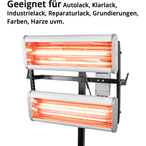 Stahl-Faust Profi Infrarot-Lacktrockner – 2 IR-Lampen Für PKW-Dach & Karosserie