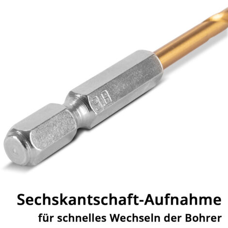 Aexit Spiralbohrer 5mm X 150mm - HSS Bohrer Mit Geradem Schaft Für Metall & Holz