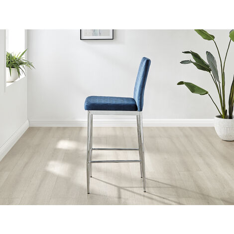 Blue and silver online bar stools