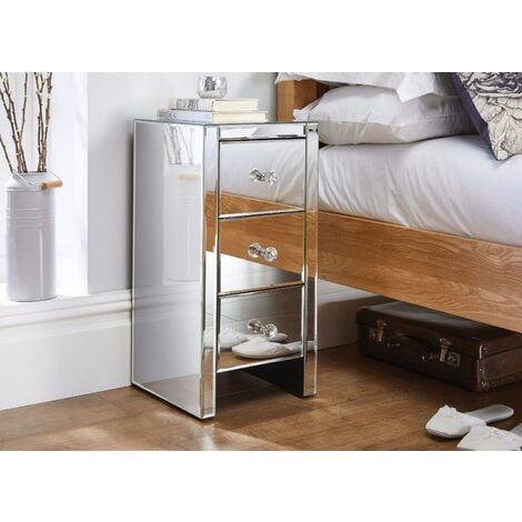 Murano Mirrored Bedside Table