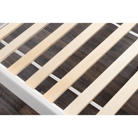 Furniturebox UK Azure White Wooden Solid Pine Quality Single Double King Bed Frame And Sprung Mattress Double Bed + 2 White Drawers + Double Mattress Furniturebox UK Azure White Wooden Solid Pine Quality Single Double King Bed Frame And Sprung Mattress Double Bed + 2 White Drawers + Double Mattress