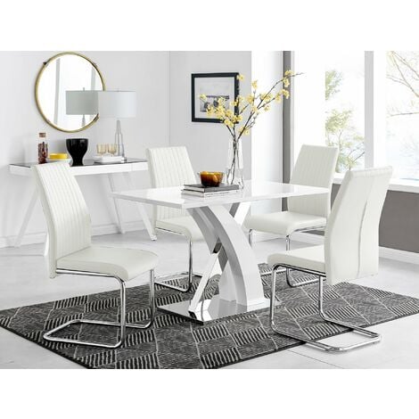 white dining chairs set of 4