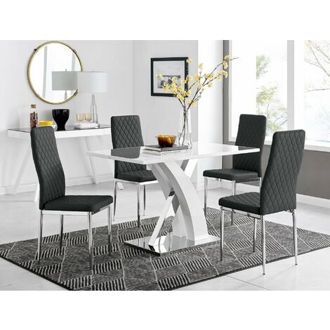 white dining chairs set of 4