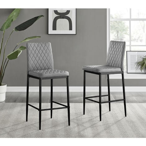 Black and deals grey bar stools