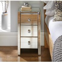 Murano Mirrored Bedside Table