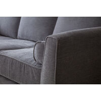 Vera 3 Seater Sofa in Charcoal