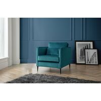 Olive Armchair in Peacock