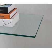 Leonardo Glass And Chrome Metal Console Table