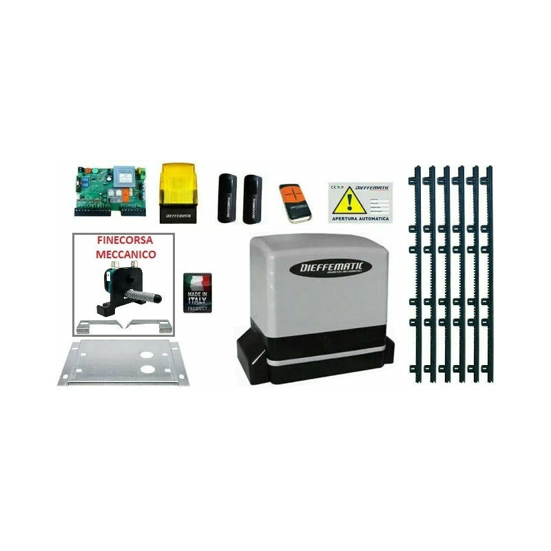 Cremagliera Per Cancello Scorrevole In Plastica - Kit 1 Metro, Marca Dieffematic - Foto 11