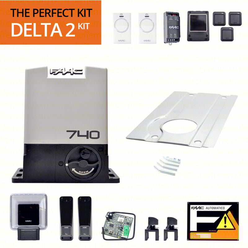 Faac 105914 Delta 2 Kit 230v Perfect Per Cancelli Scorrevoli Automatici Mx 500kg
