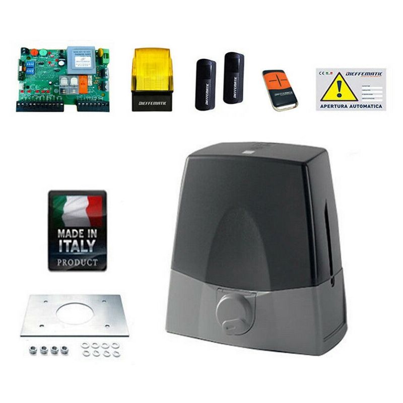 Avidsen Orea 550 Motorizzazione Connessa Per Cancello Scorrevole Fino A 500 Kg E 8 M – App, Tastiera Digitale E 4 Telecomandi Inclusi