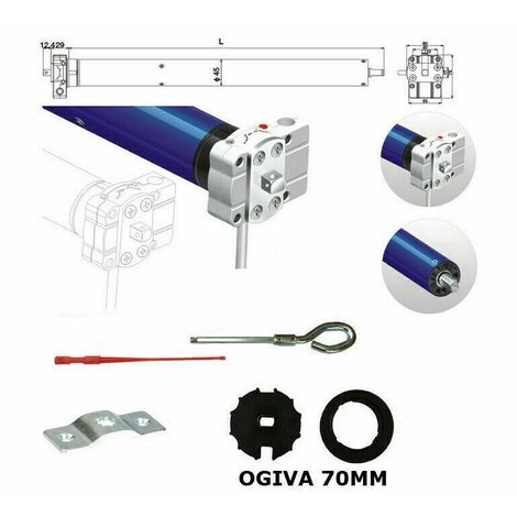 Motore Per Tenda Da Sole 100kg 50nm Manovra Si Adatta A Gibidi Runner Sos Rm45 50/12 Ewse455012rmms