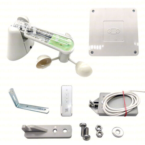 Kit Centrale Sensore Pioggia Vento Acqua Tapparella Tenda Da Sole Tlc 433 Kiti