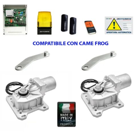 Kit Cromo 24v Automazione Si Adatta A Came Frog 2 Ante Battenti Interrato Dfm
