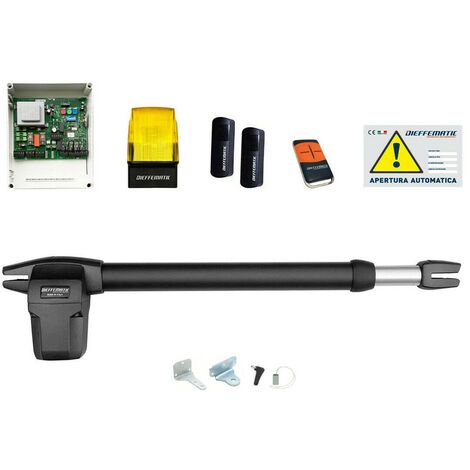 Kit Bhr400 Cancello Mono Anta Battente Sx Si Adatta A Faac Genius 230v 250kg 3m