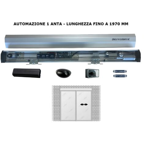 Porta Scorrevole Automatica 1 Anta Fino A 197 Cm 24v Movimento Rapido