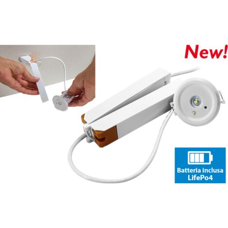 FINDER [1L1082300002] Lampada di emergenza lumus Nero