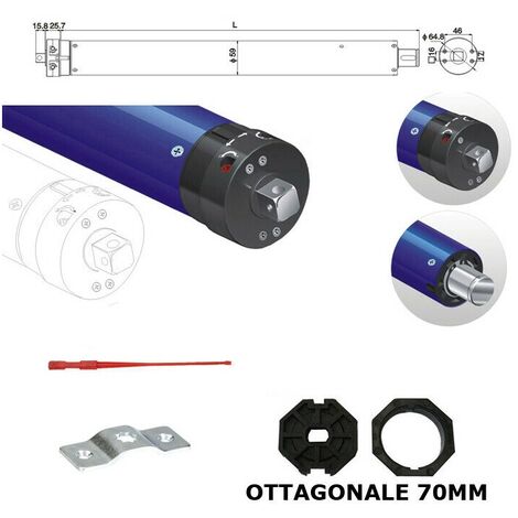 Motore Tapparelle Tapparella 80nm 150kg Avvolgibili Serrandine Con 70 Mm 230v