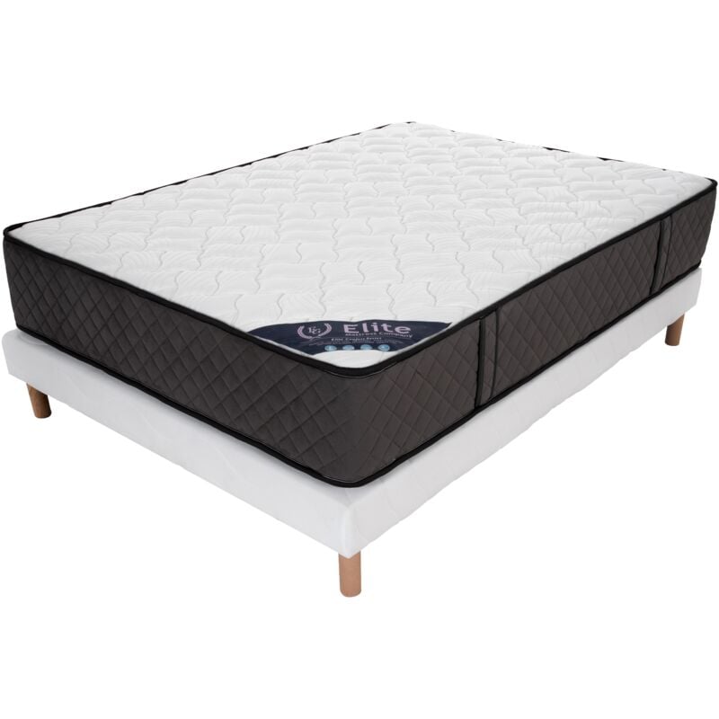 IZTOSS Lit 160x200 avec Sommier et Matelas - Matelas 160x200x17