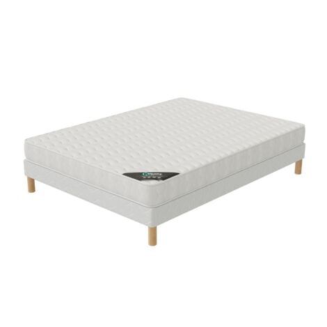 Ensemble 140x190 CONFORT Sommier + Matelas Hauteur 15cm