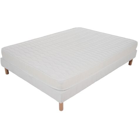 Ensemble 140x190 CONFORT Sommier + Matelas Hauteur 15cm