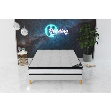 Ensemble 120x190 GRAND CONFORT Sommier + Matelas Hauteur 22cm