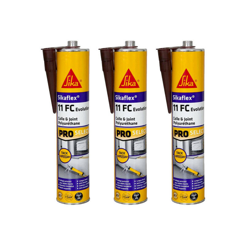 SIKA Caravan Pack - 6 adhesivos de masilla Sikaflex 522 Caravan 300ml -  Pistola manual MK2 EVO 300ml