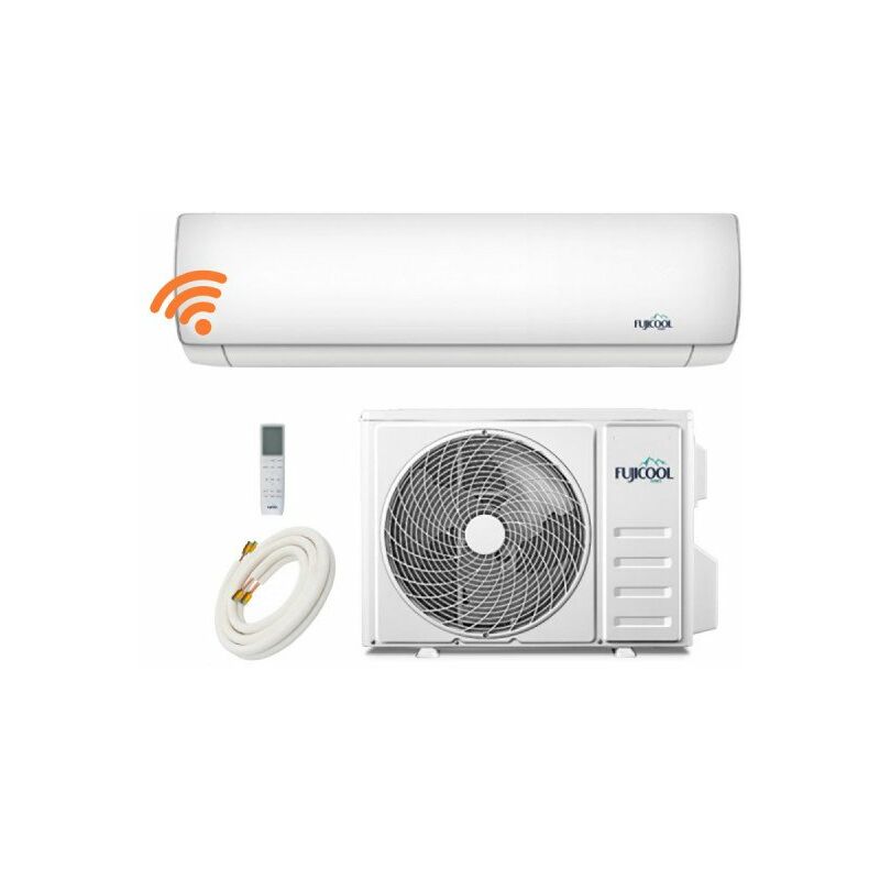 Pack FUJICOOL Acondicionador de aire reversible - Para instalar usted mismo - 2600W - Wifi - 25 m2 - 4 m de conexión -