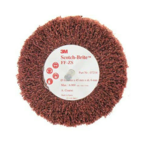 Spazzola A Lamelle Scotch-Brite FF-ZS SFIN 75x45x6 Mm, Per Pulizia E Finitura Metalli, Non Lascia Segni, Finitura Uniforme E Delicata