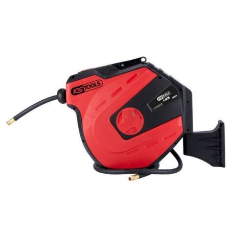 KS TOOLS carrete para manguera de aire y agua - Pared - 15m - 1/4 inch - 515.3440