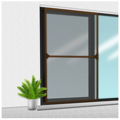 Mosquitera Veranda CONFORTEX sobre marco para ventana corredera - 150 x 220  cm - Marrón