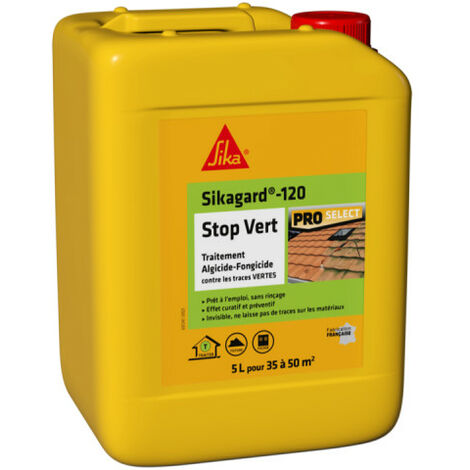 Tratamiento algicida y fungicida SIKA - Sikagard-120 Stop Green - 5L