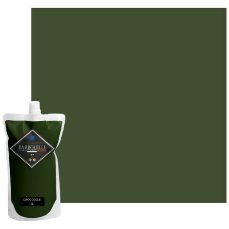 Pintura acrílica BARBOUILLE - Para paredes y techos - 1L - Verde Cocodrilo