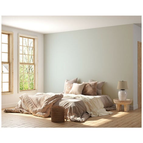 Pintura acrílica lavable satinada BARBOUILLE - Para paredes, techos,  muebles y madera - 1L - Blanco Inocente