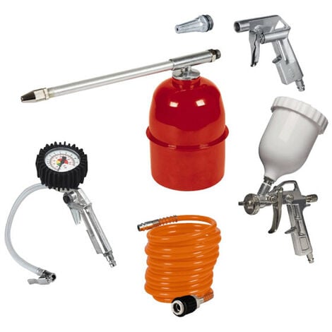 Kit de 5 accesorios EINHELL para compresor - manguera de 4m