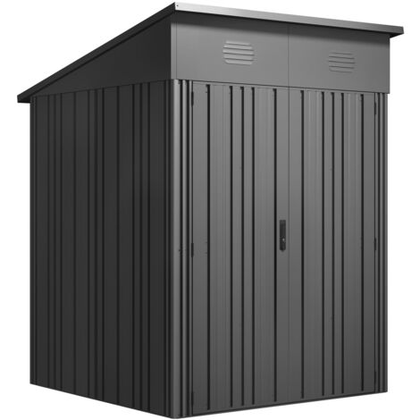 Hoggar – Abri de jardin métal 2,82 m² – Structure autoportante – Double porte renforcée avec serrure – Protection optimale contre intempéries