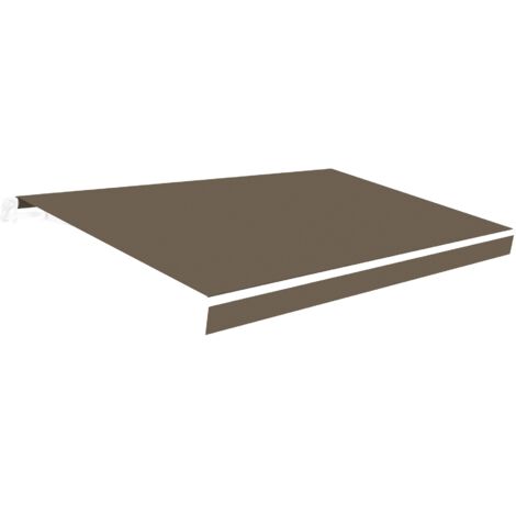 Tissu de remplacement pour auvent 3x2 Taupe Polyester 280 gr/m2 - Protection UV - Toile de store 283x200cm - Stores de rechange terrasse et jardin (1/4)
