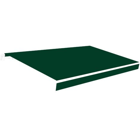 Tissu de remplacement pour auvent 3x2 Vert Polyester 280 gr/m2 - Protection UV - Toile de store 283x200cm - Stores de rechange terrasse et jardin