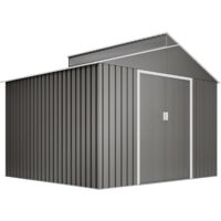 Hoggar - Abri de Jardin Métal 7,25m2 Latte - Couleur métallisée résistante - Avec Fenêtre - Porte coulissante double - Cabane extérieur - Cabanon rangement et stockage