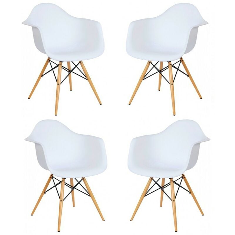 PACK DE 4 SILLON NAPOLES BLANCO