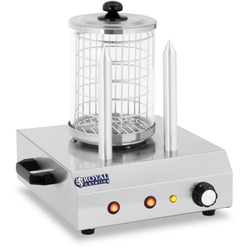 Royal Catering Hot Dog Maker 2 Pinchos 422 Vatios Funfood Máquina De Vapor De