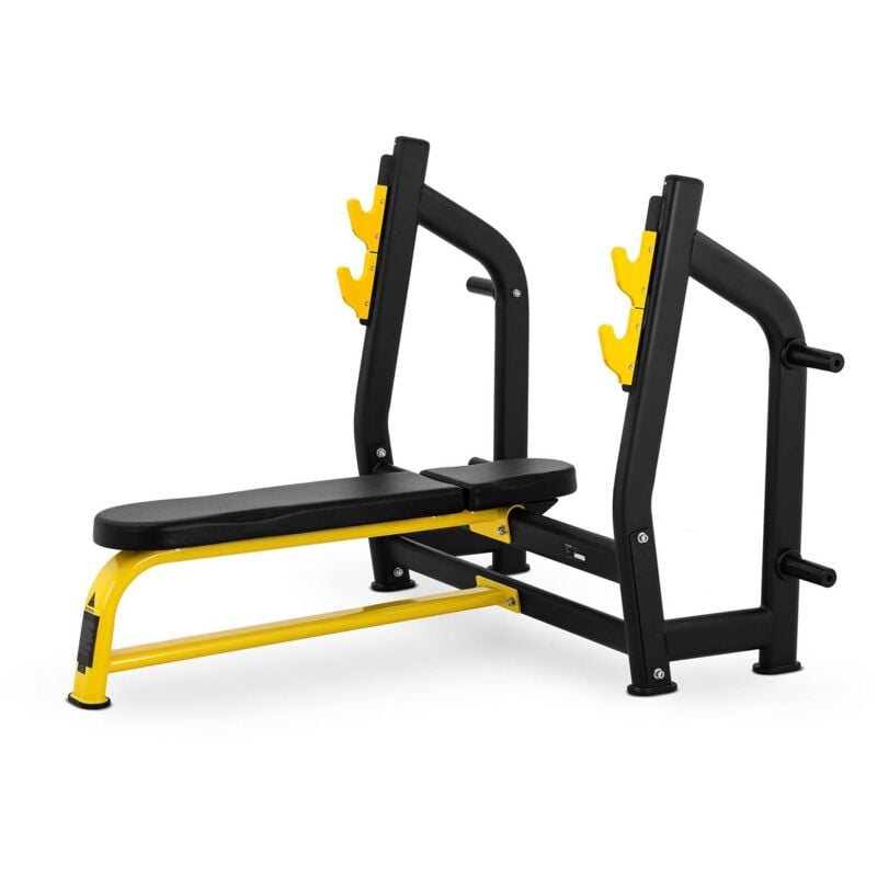 Banco De Musculación Plano Fitness Con Soporte Para Halteras Pesas Hasta 135 kg