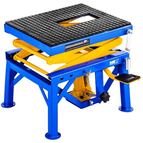 Elevador hidráulico con rampa para moto - 135 kg