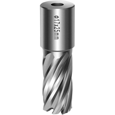 Broca Hueca RUKO Para Raíles - Diámetro 26 Mm, Vástago 19 Mm, Profundidad Corte 30 Mm, Con Dientes De Metal Duro