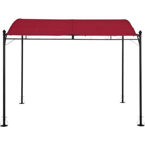 Pérgola de metal - 2,6 x 3 m - tinto