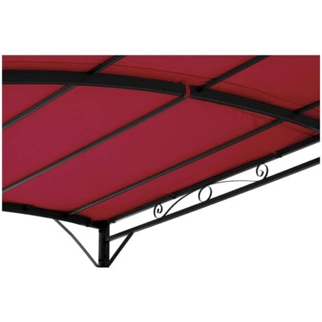 Pérgola de metal - 2,6 x 3 m - tinto