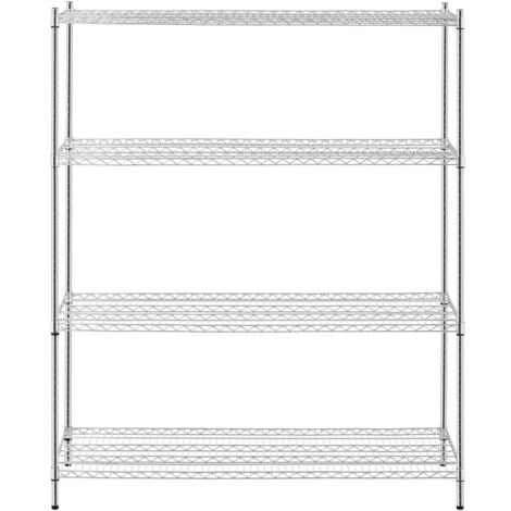 Estante metálico 4 niveles 60 x 84 x 180 cm