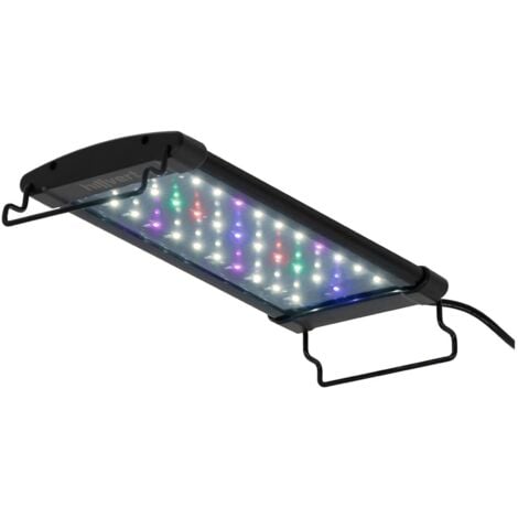 Lampara De Cristal Luz Led Para Pecera Acuario 30 - 40 Cm 8w